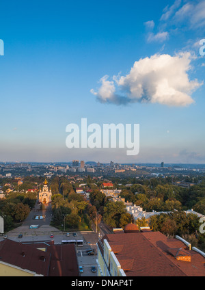 Tageslicht-Blick von den Höhen des Donetsk, Ukraine Stockfoto