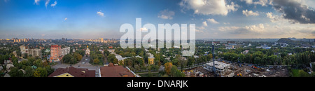 Tageslicht-Blick von den Höhen des Donetsk, Ukraine Stockfoto