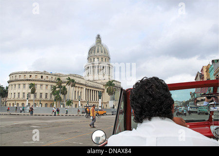 Capitolio, Paseo de Martí (aka Paseo del Prado), Alt-Havanna (La Habana Vieja), Kuba, Karibik, Mittelamerika Stockfoto