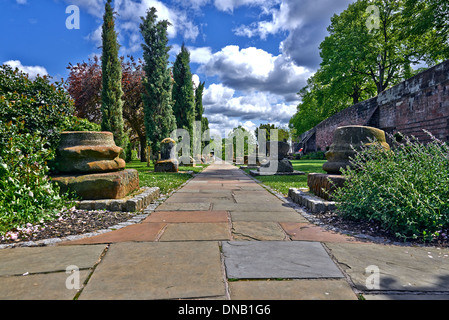 Die römischen Gärten Chester UK Stockfoto