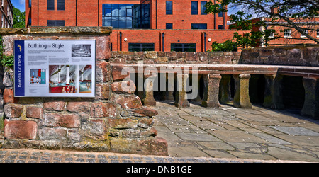 Die römischen Gärten Chester UK Stockfoto