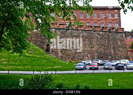 Chester Schloß befindet sich in der Stadt Chester, Cheshire, England Stockfoto