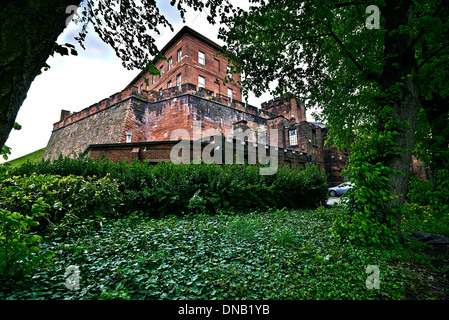 Chester Schloß befindet sich in der Stadt Chester, Cheshire, England Stockfoto