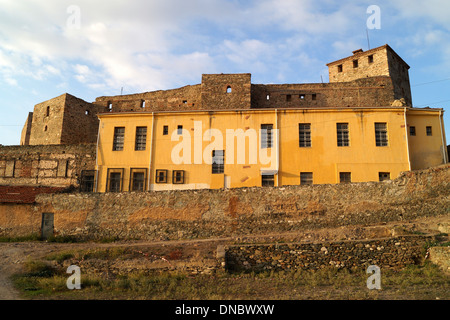 Einen Blick auf Eptapyrgio (Yedikule), byzantinischen und osmanischen Festung in Thessaloniki, Griechenland Stockfoto