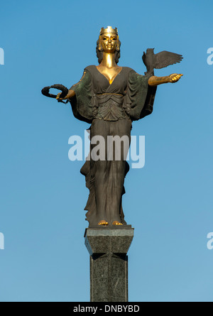 Die Statue von Sveta Sofia (Sankt Sofia) in Sofia, der Hauptstadt von Bulgarien. Stockfoto