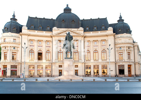 Zentrale Universität Bibliothek von Bukarest in Bukarest, der Hauptstadt von Rumänien. Stockfoto