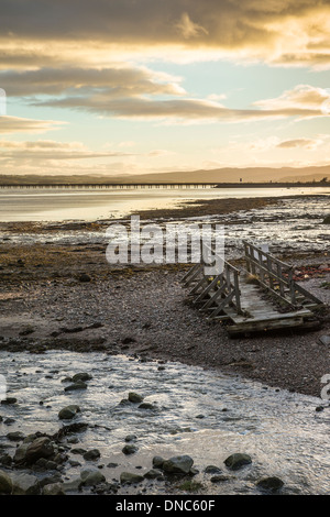 Cromarty Firth von Fowlis Fähre in Schottland. Stockfoto