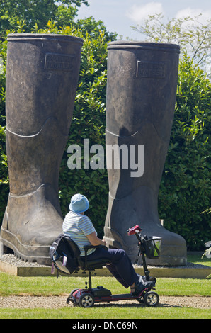 Wellington Boot Skulptur Stockfoto