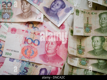 Chinesisches Geld - renminbi Stockfoto