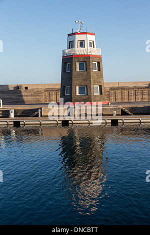 Hafen Sie, Gebäude, Puerto Calero, Lanzarote, Kanarische Inseln, Spanien Stockfoto