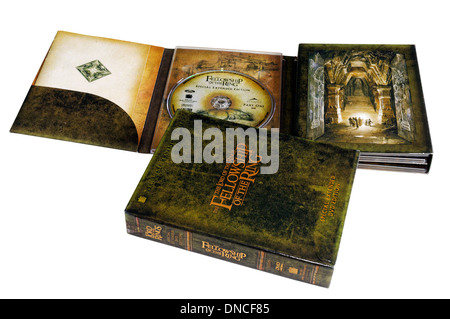 Herr der Ringe DVD der Fellowship of the Ring Stockfoto