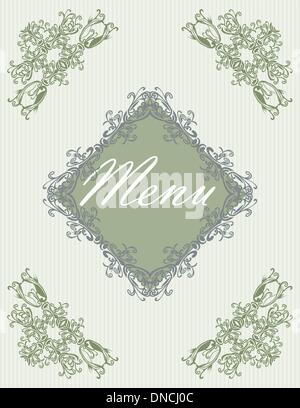 Menü-Cover-design Stock Vektor
