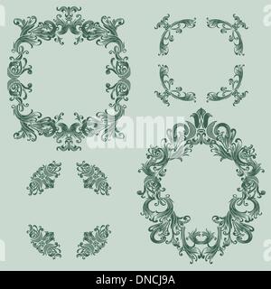 Vintage-Elemente set Stock Vektor