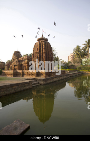 Muktesvara Tempel - Gesamtansicht der Mukteshwar Tempel. Orissa, Bhubaneshwar, Indien. Stockfoto