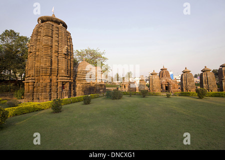 Muktesvara Tempel - Gesamtansicht der Mukteshwar Tempel. Hindu Tempel, der Shiva gewidmet. Bhubaneshwar, Odisha, Indien Stockfoto