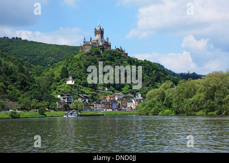 Deutschland, Rheinland-Pfalz, Moseltal Cochem, Cochem Burg Stockfoto