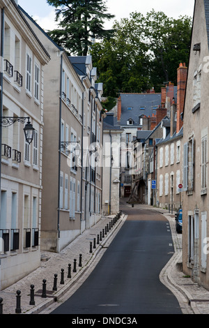 Blois, die Hauptstadt des Departement Loir-et-Cher in Zentralfrankreich, alten Straßen der Stadt. Stockfoto