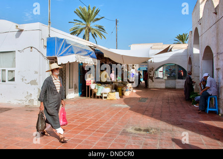 Medina von Houmt Souk, Djerba Insel - Tunesien Stockfoto