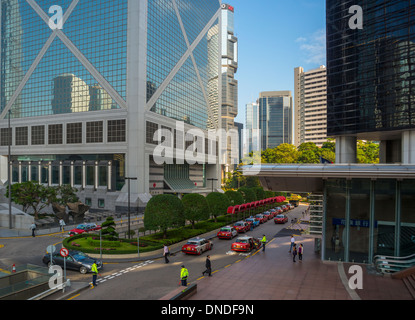 Central Business District, Hong Kong mit Bank of China tower Stockfoto