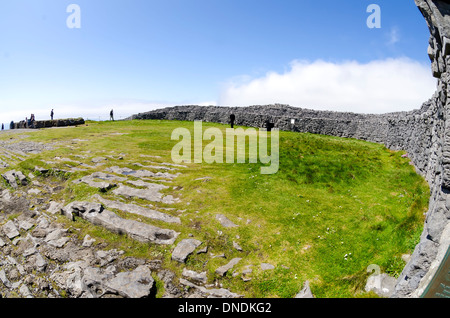 Ring von Dun Aengus Steinkastell, Inishmore, Aran-Inseln, County Galway, Irland. Stockfoto