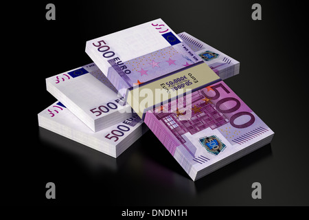 500 Euro Scheine Stockfoto