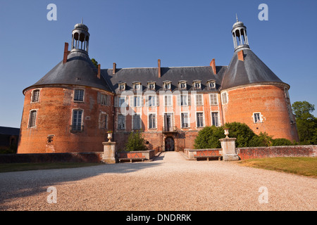 Das Chateau de Saint-Fargeau in Burgund, Frankreich. Stockfoto