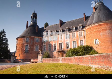 Das Chateau de Saint-Fargeau in Burgund, Frankreich. Stockfoto