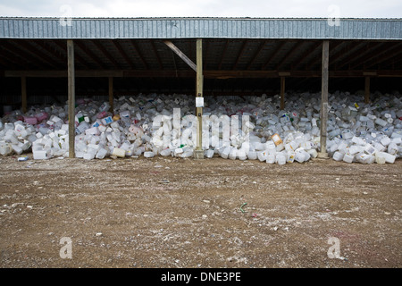 Pestizid Recycle Depot, Mountain View County, Alberta, Kanada. Stockfoto
