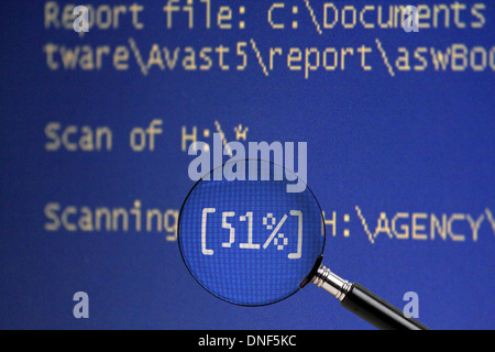 Computer-Monitor-Bildschirm Stockfoto