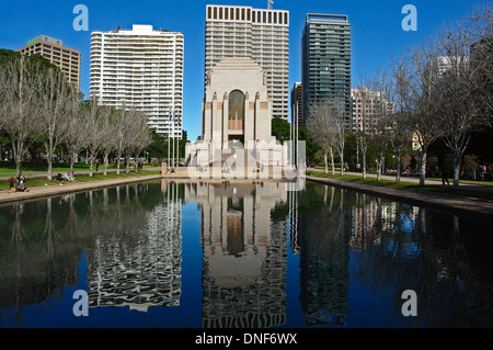 Das ANZAC War Memorial, in Hyde Park, Sydney, Australien Stockfoto