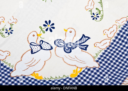 ein Teil der dekorativen Ostern Handtuch Stockfoto