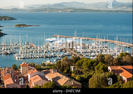 Malerische Aussicht von Porquerolles Port Cros Nationalparks Hyeres Frankreich Stockfoto