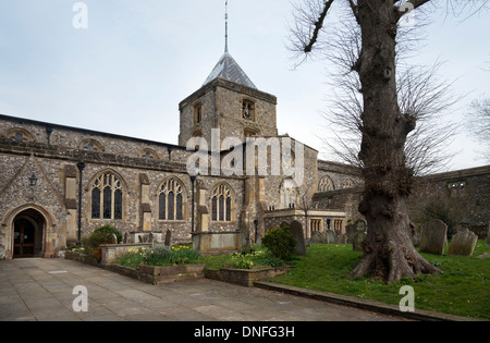 Pfarrei und Priorat St. Nikolauskirche, Arundel, West Sussex, UK Stockfoto