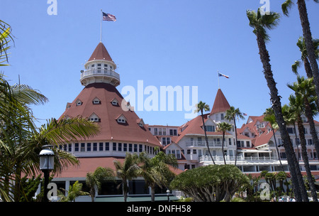 Das Hotel del Coronado 'Del' Coronado San Diego Kalifornien Stockfoto