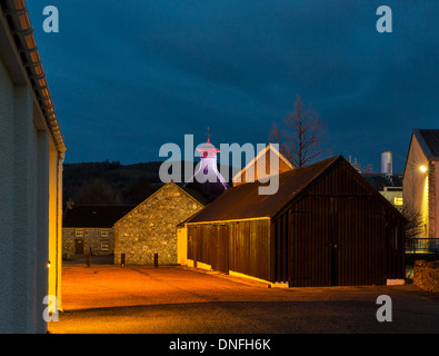 Glenfiddich Distillery am Weihnachtstag Stockfoto