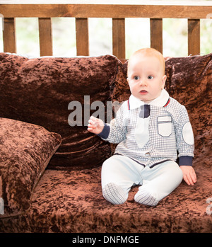 Porträt von entzückenden Baby boy Stockfoto