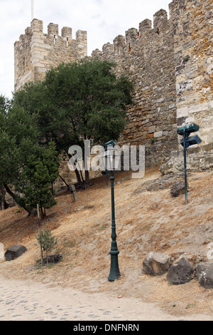 Blick auf Castelo de S. Jorge, Lissabon Stockfoto