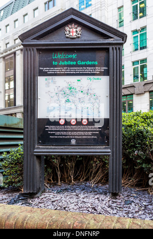 St Botolph ohne Bishopsgate Ward und Pfarrkirche willkommen Board, London, UK Stockfoto