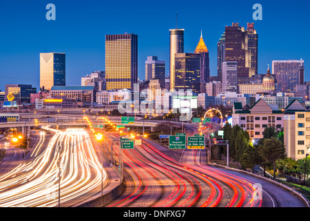 Verkehr in Atlanta, Georgia, USA. Stockfoto