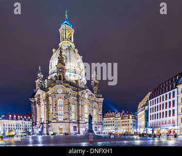Dresden, Deutschland am Neumarkt-Platz. Stockfoto