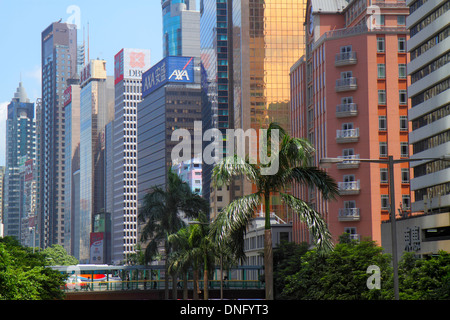 Hong Kong China,HK,Asien,Chinesisch,Orientalisch,Insel,Wan Chai,Gloucester Road,Hochhaus Wolkenkratzer Gebäude Gebäude Wolkenkratzer,Gebäude,Stadt Stockfoto