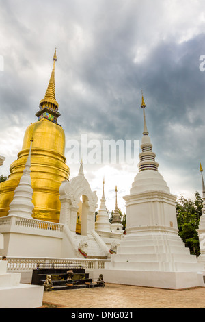 Buddha im Tempel, Chiang Mai, Thailand Stockfoto