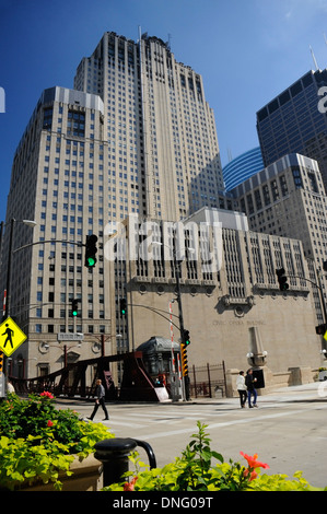 Städtische Oper Gebäude. Lyric Opera Civic Opera House ist ein historisches Wahrzeichen Chicagos. Im Jahre 1929 erbaut. Stockfoto