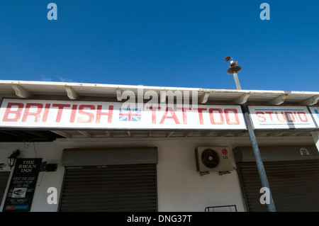 Tattoo Parlor Künstler Stuben Künstler Shop Studio Studios Tattoos Tätowierer Tätowierung tätowiert bekommen eine immer Stockfoto