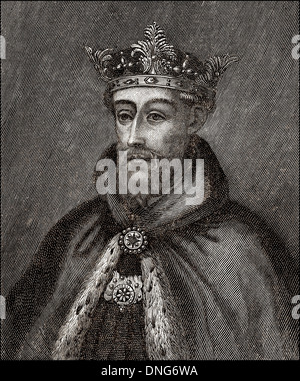 John of Gaunt, 2. Duke of Lancaster, 1. Herzog von Aquitanien, 1340-1399, Sohn des Königs Edward III. Stockfoto