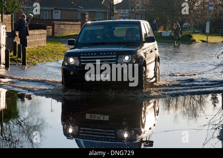 Medway Überschwemmungen Kent-Hochwasser Stockfoto