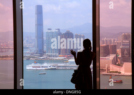 Hong Kong China,HK,Asien,Chinesisch,Orientalisch,Insel,Wan Chai,Central Plaza,Hochhaus Wolkenkratzer Gebäude Gebäude Wolkenkratzer,Gebäude,Stadt en Stockfoto