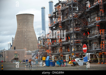 Grangemouth petrochemische Anlage und die Heimat Schottlands Öl-Raffinerie-Industrie im Besitz von Ineos, Vereinigtes Königreich. Stockfoto