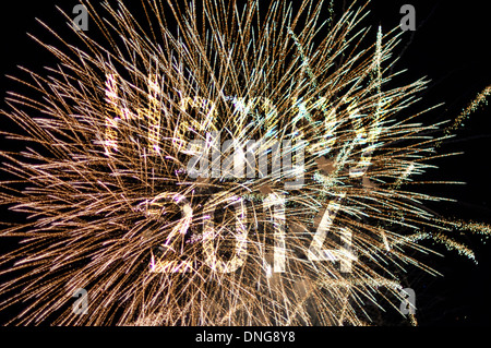 Glückliches neues Jahr 2014 Stockfoto
