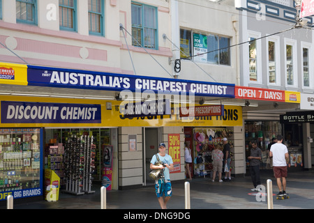 Chemiker Warehouse, australische Apotheke Apotheke in Manly, Sydney, Australien Stockfoto